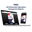 Master of Business Administration (MBA) 3rd Semester Operations Management