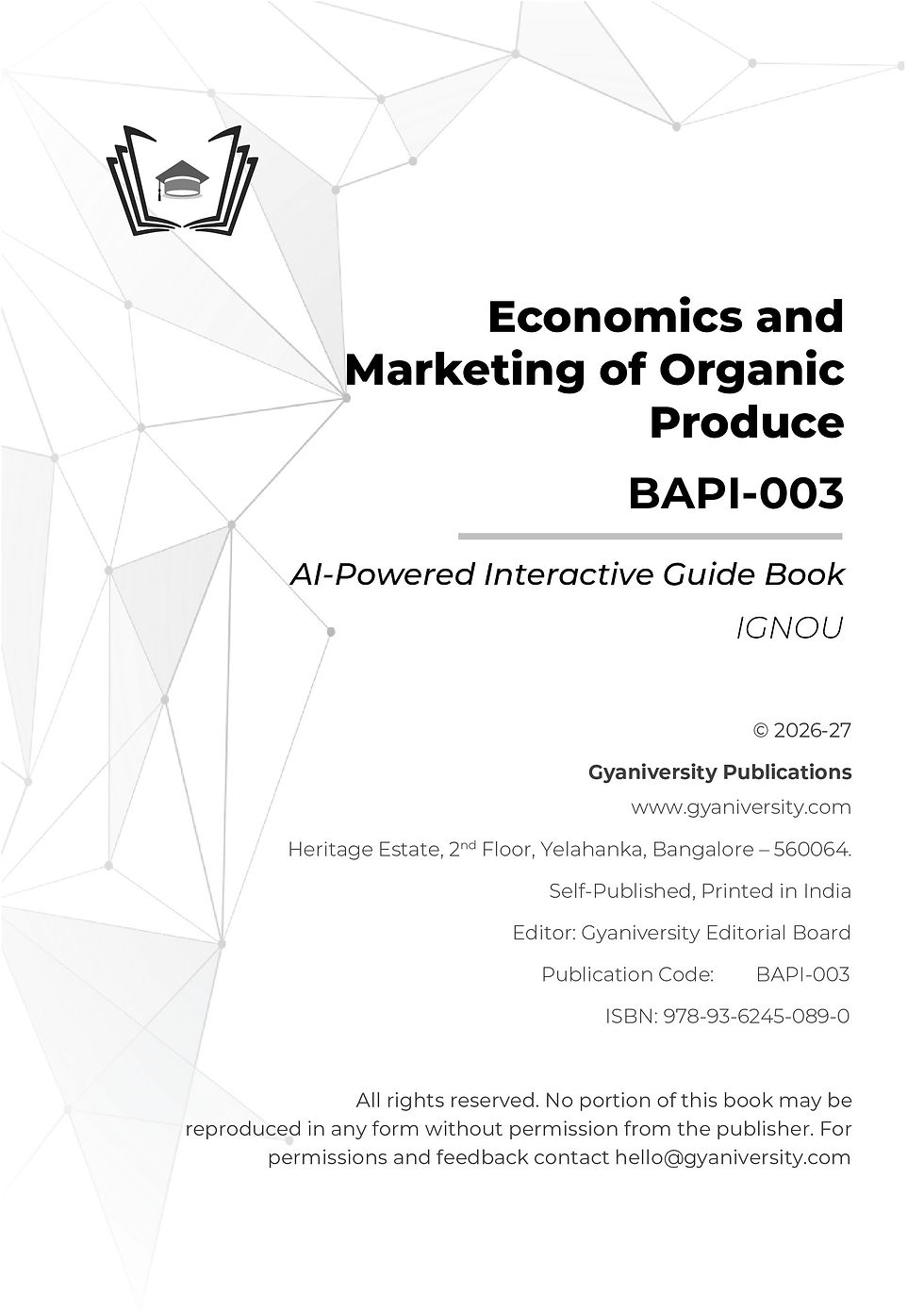 Thumbnail: IGNOU Insight: Economics and Marketing of.. | BAPI-003 | Interactive Study Guide