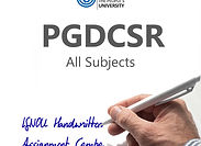 PGDCSR IGNOU Handwritten Assignment Combo (2024-25)
