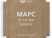 MAPC 1st Year Solved Assignment Combo (2025-26)