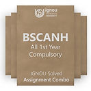 BSCANH 1st Year Compulsory Solved Assignment Combo (2023-24)