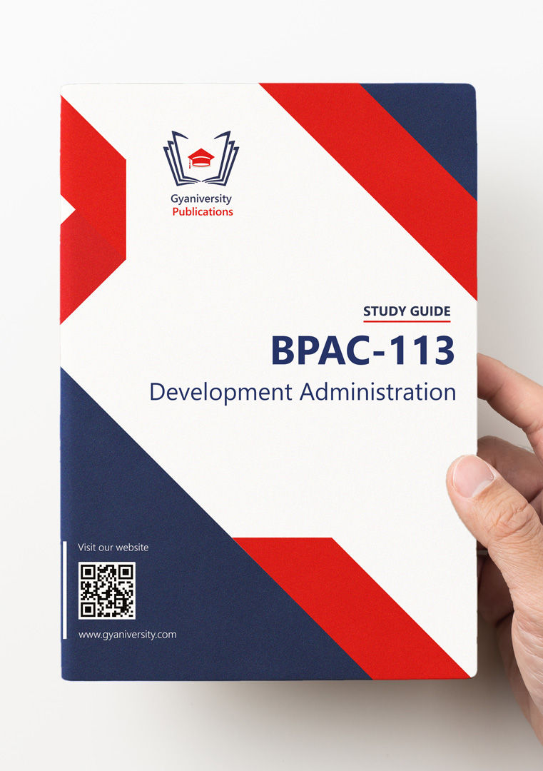 Thumbnail: BPAC-113: Development Administration (IGNOU Guide Book)