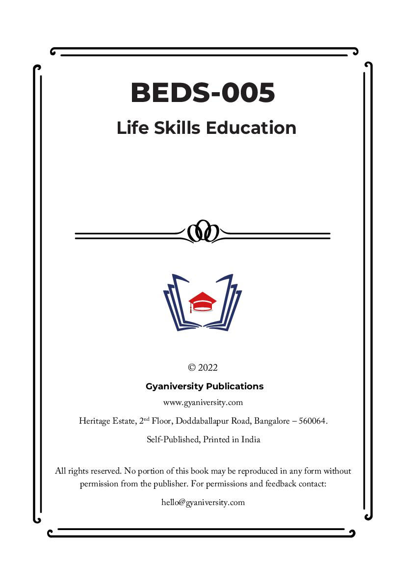 Thumbnail: BEDS-005: Life Skills Education (IGNOU Guide Book)