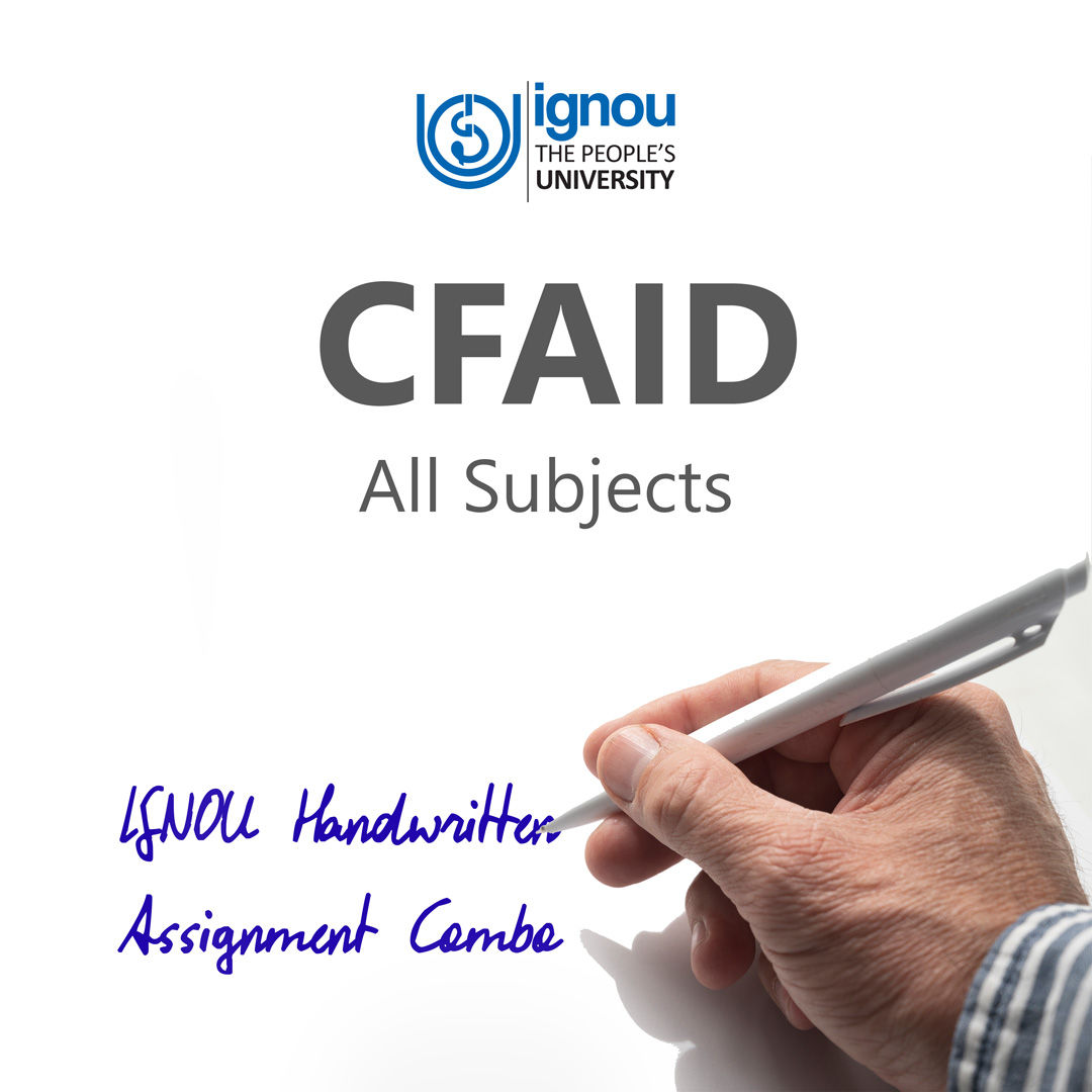 CFAID IGNOU Handwritten Assignment Combo (2025-26)