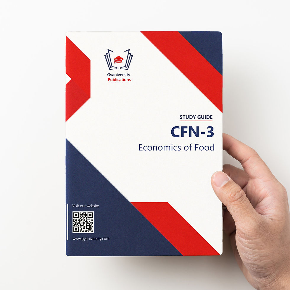 Thumbnail: CFN-3: Economics of Food (IGNOU Guide Book)