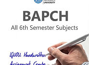 BAPCH 6th Semester IGNOU Handwritten Assignment Combo (2024-25)