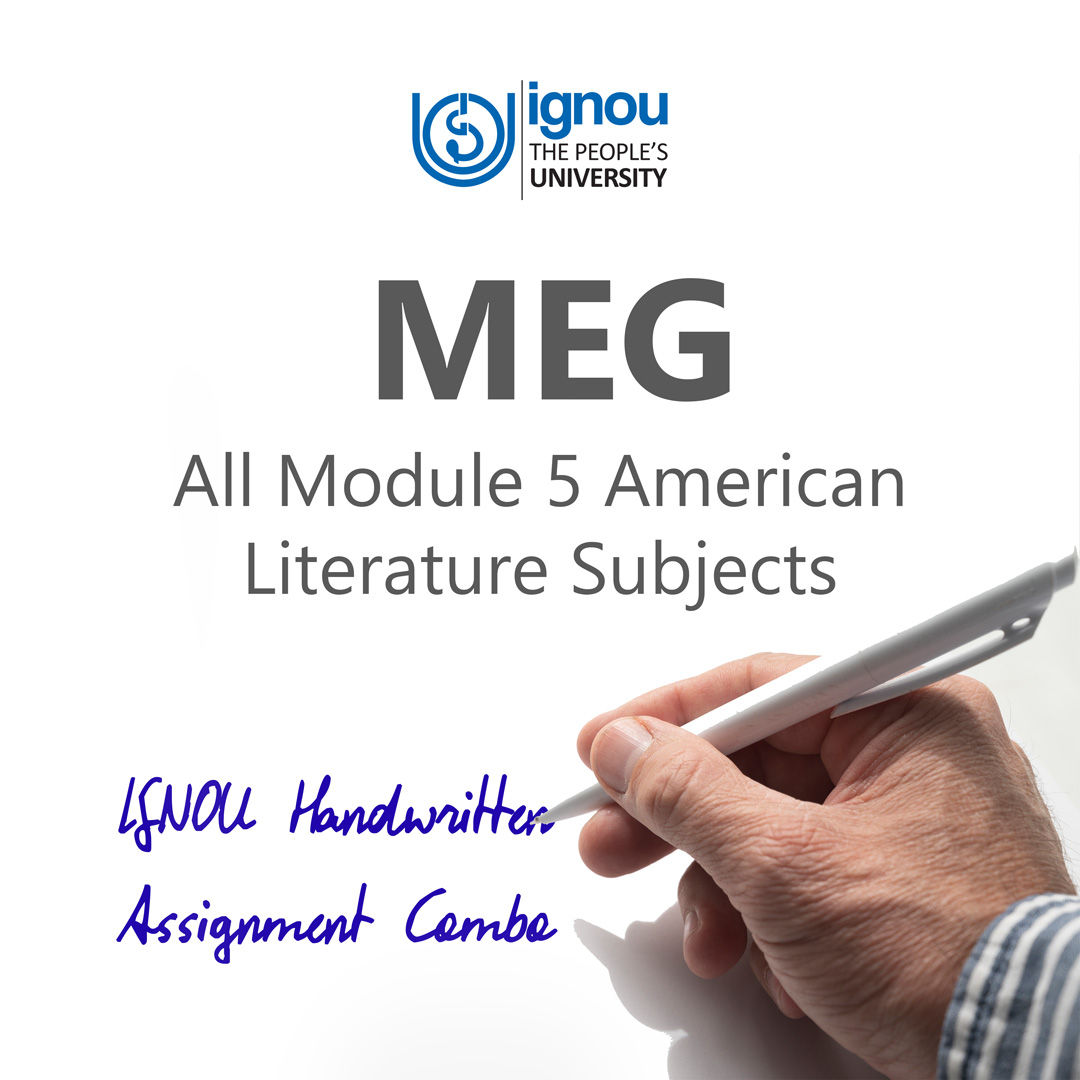 MEG Module 5 American Literature IGNOU Handwritten Assignment Combo (2025-26)