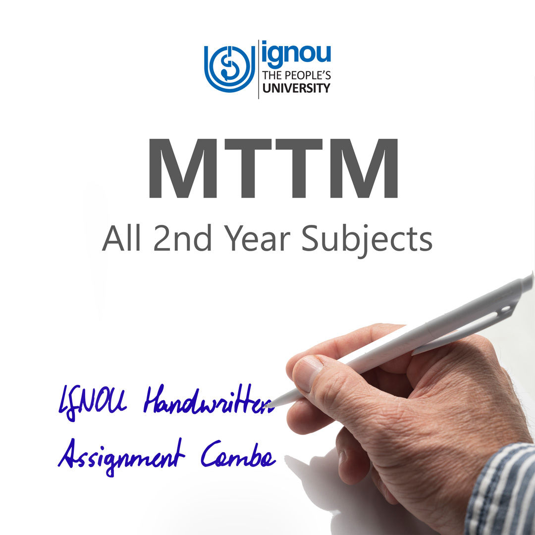 MTTM 2nd Year IGNOU Handwritten Assignment Combo (2025-26)