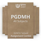 PGDMH Solved Assignment Combo (2022-23)