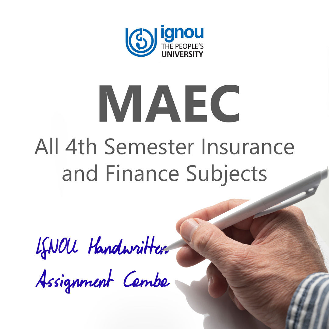 MAEC 4th Semester Insurance and Finance Handwritten Combo (2023-24)