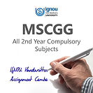 MSCGG 2nd Year Compulsory IGNOU Handwritten Assignment Combo (2025-26)