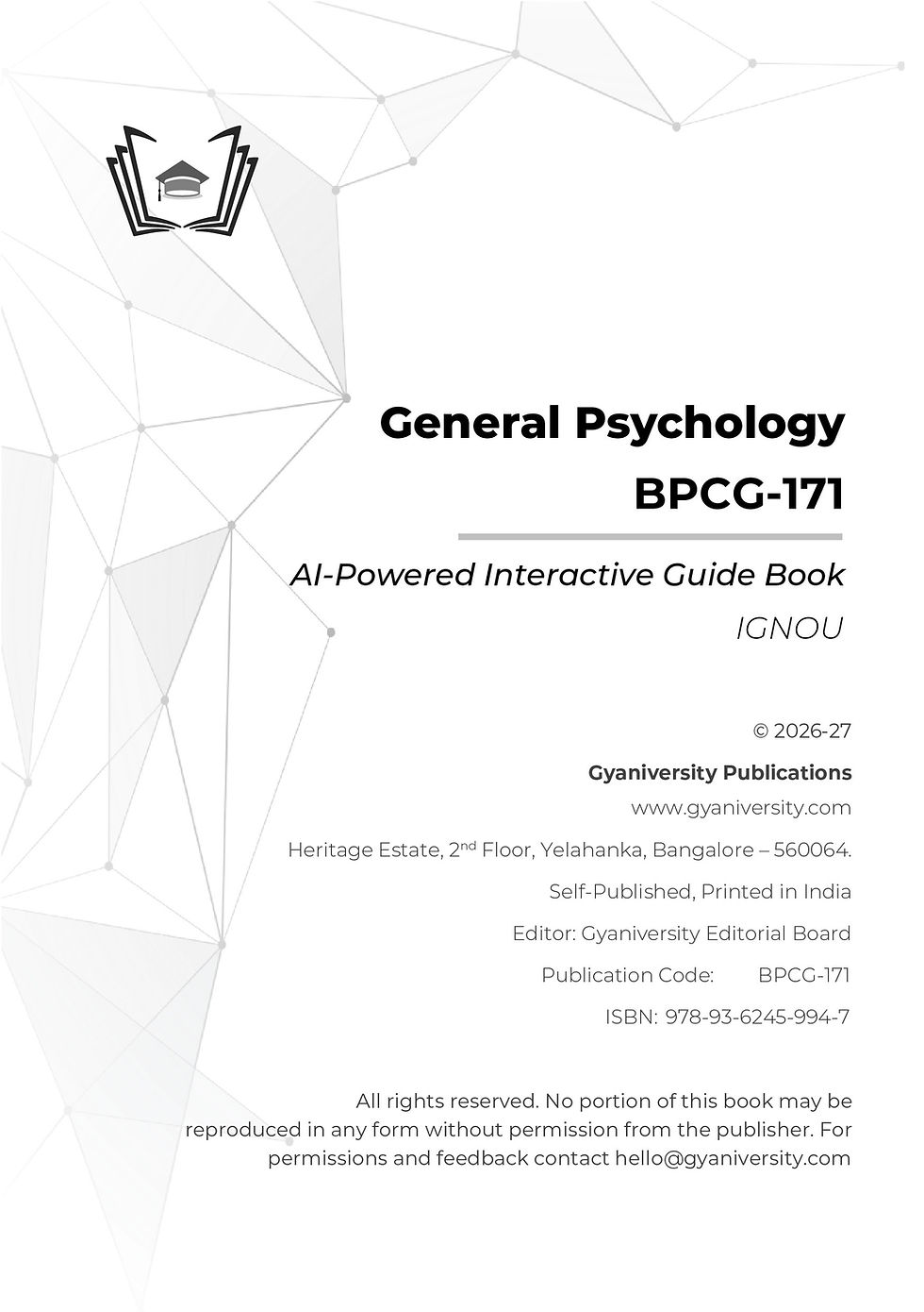 Thumbnail: IGNOU Insight: General Psychology | BPCG-171 | AI-Powered Interactive Guide