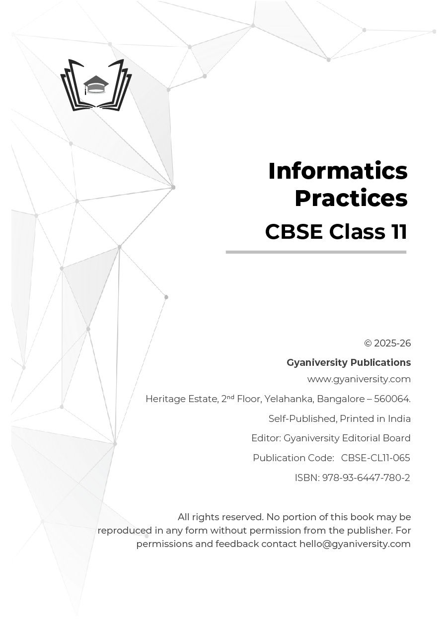 Thumbnail: CBSE Simplified: Informatics Practices (Class 11 Interactive Guide Book)