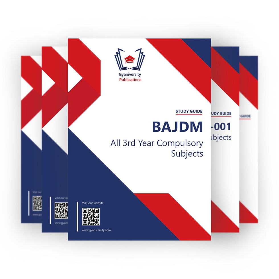 Thumbnail: Bachelor of Arts (Journalism an.. (BAJDM) 3rd Year Compulsory IGNOU Guide Books