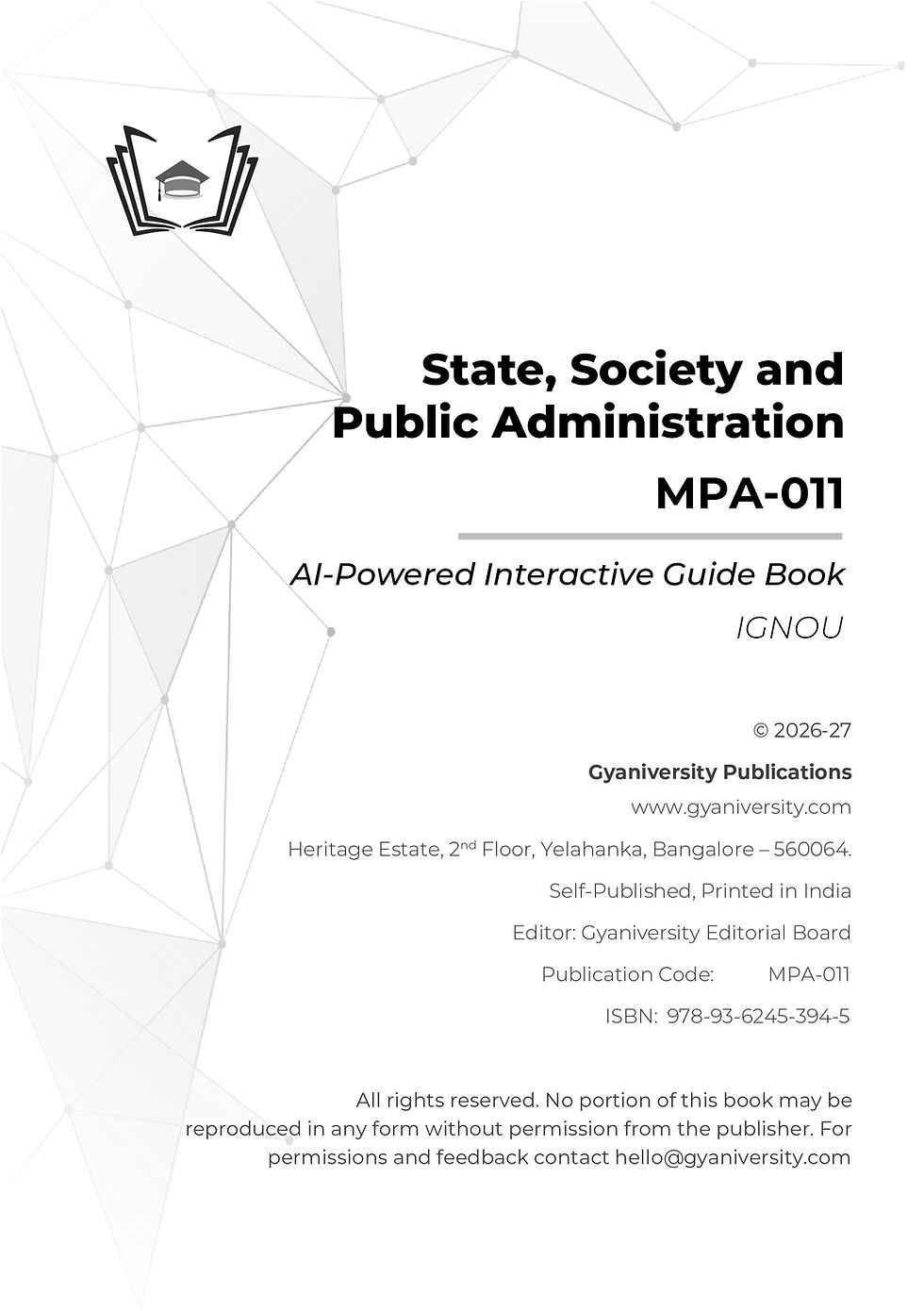 Thumbnail: IGNOU Insight: State, Society and Public A.. | MPA-011 | Interactive Study Guide