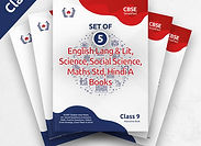 CBSE Class 9 Book Set: English Lang & Lit, Science, Soc Science, Maths, Hindi A