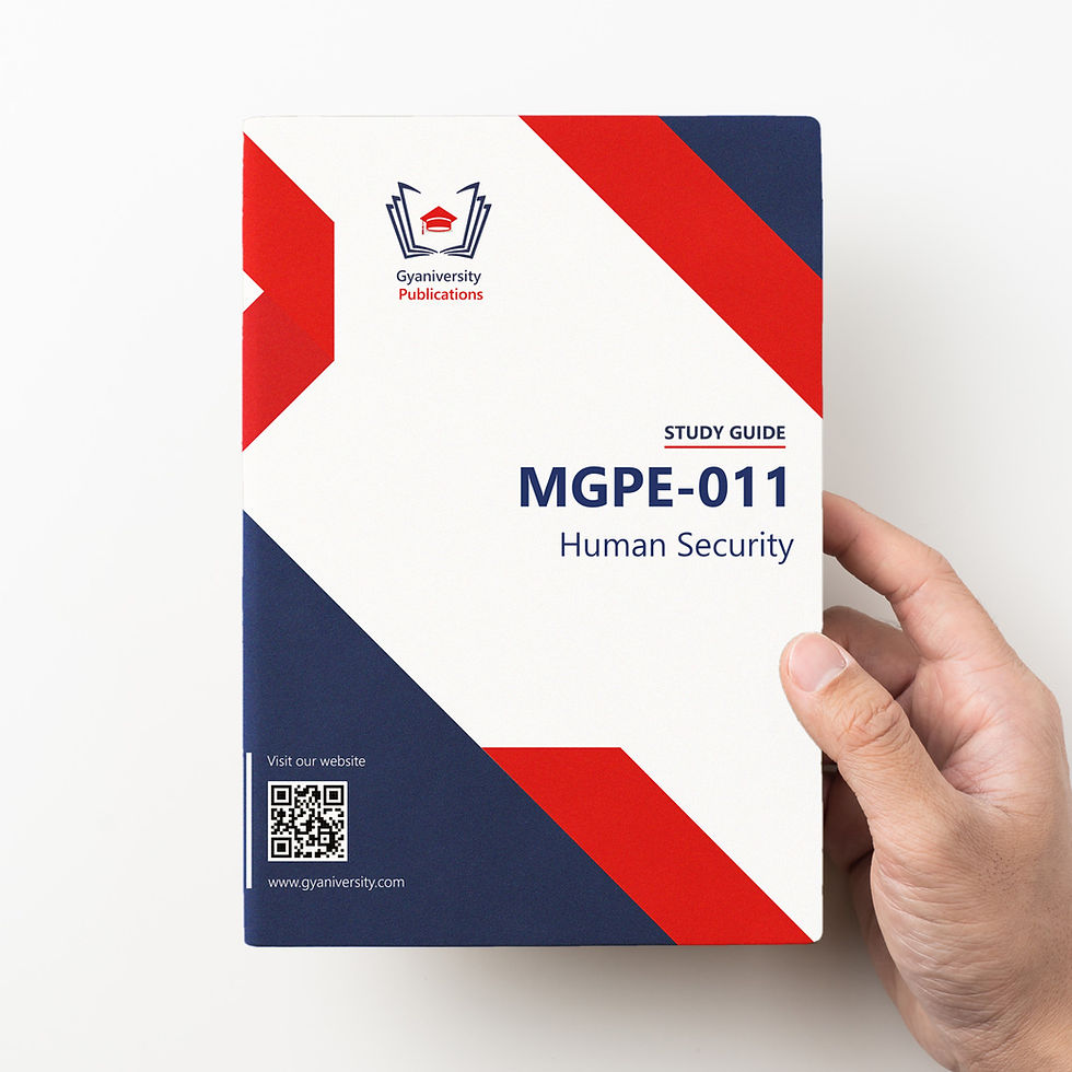 Thumbnail: MGPE-011: Human Security (IGNOU Guide Book)