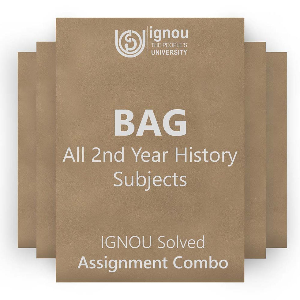 Thumbnail: BAG 2nd Year History Solved Assignment Combo (2022-23)