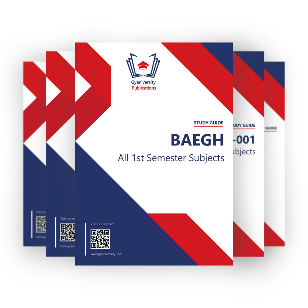 BA in English (BAEGH) 1st Semester IGNOU Guide Books