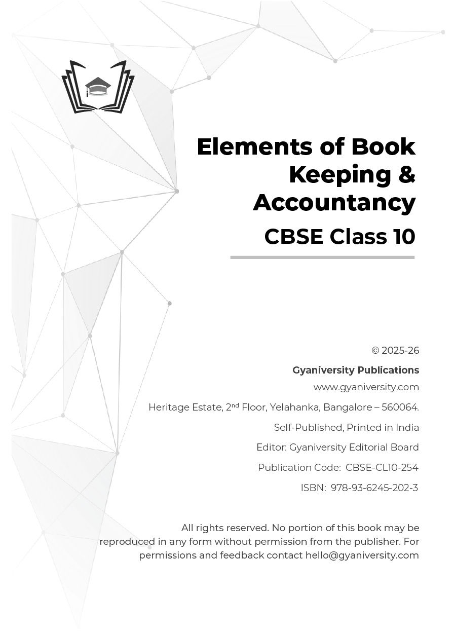 Thumbnail: CBSE Simplified: Elements of Book Keeping & Accounta (Class 10 Interactive Book)