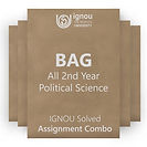 BAG 2nd Year Political Science Solved Assignment Combo (2023-24)