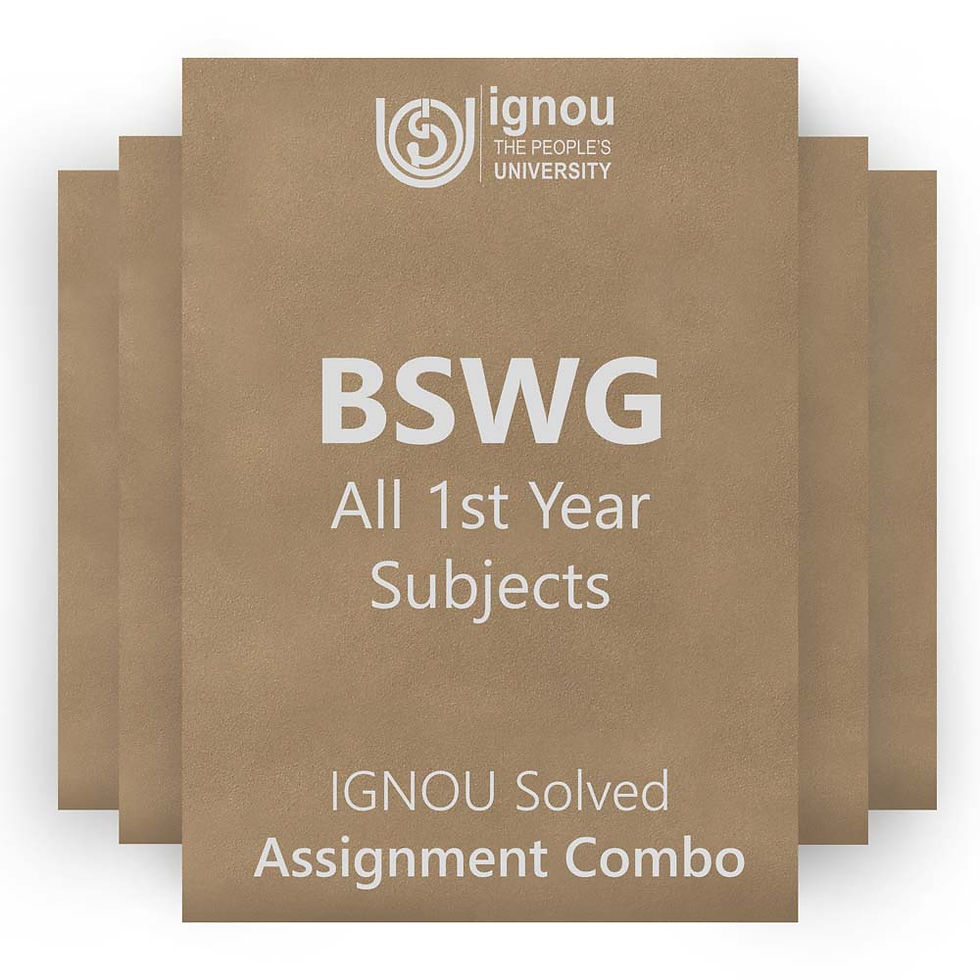 Thumbnail: BSWG 1st Year Solved Assignment Combo (2022-23)
