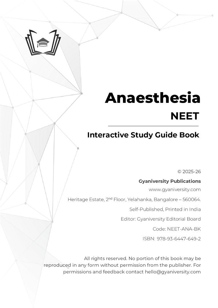 Thumbnail: NEET Navigator: Anaesthesia: Principles and Practices Study Guide Book