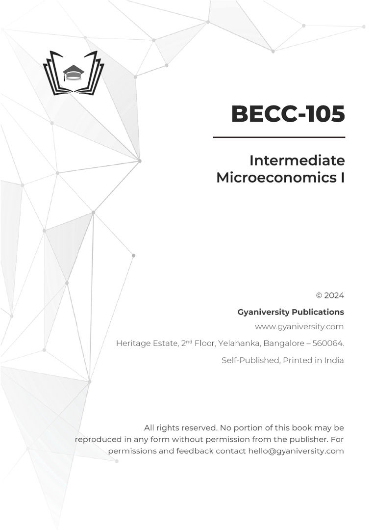 Thumbnail: BECC-105: Intermediate Microeconomics I (IGNOU Guide Book)