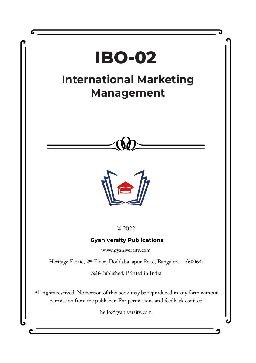 Thumbnail: IBO-02: International Marketing Management (IGNOU Guide Book)