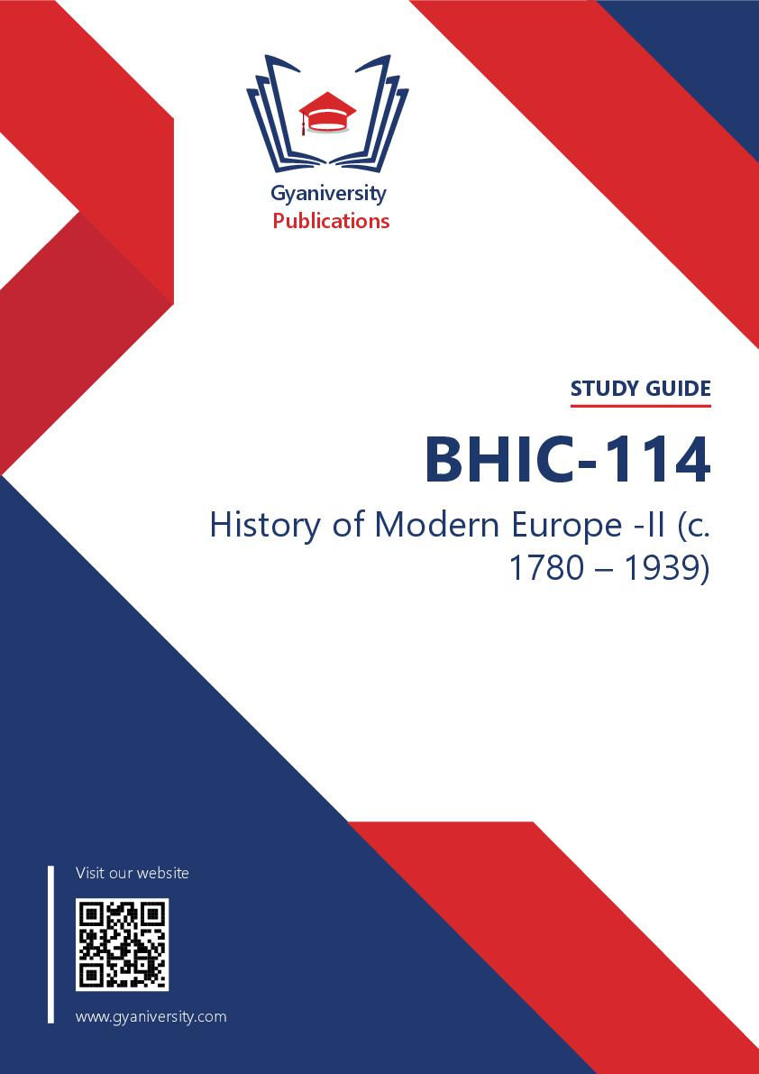 Thumbnail: BHIC-114: History of Modern Europe -II (c. 1780 – 1939) (IGNOU Guide Book)