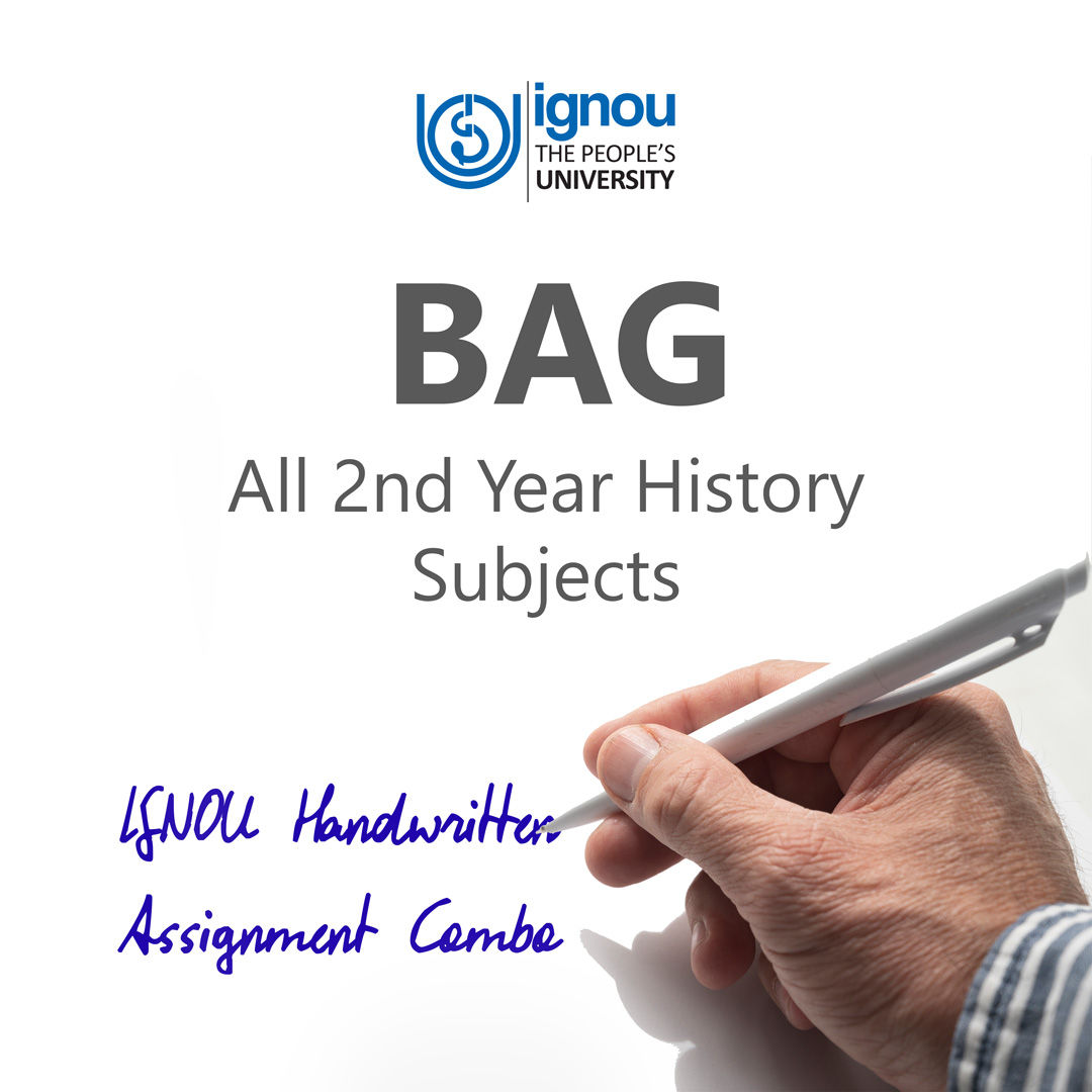BAG 2nd Year History IGNOU Handwritten Assignment Combo (2025-26)