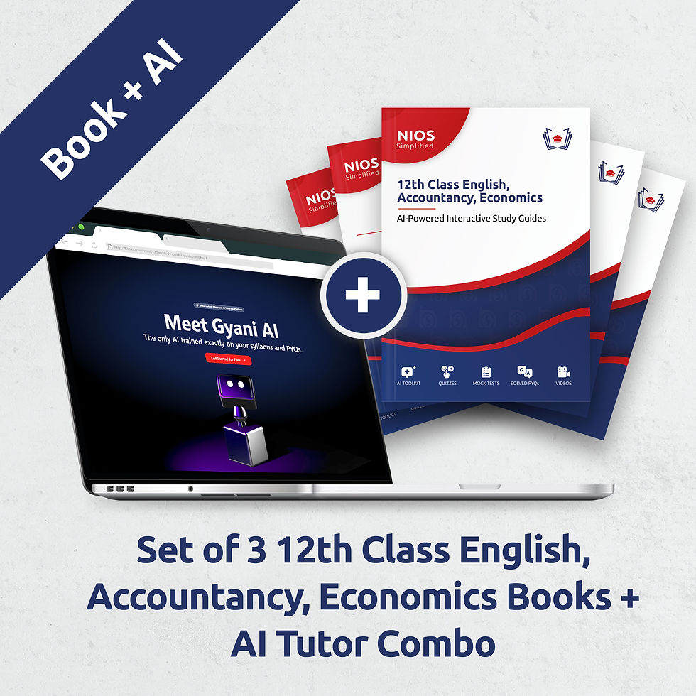 Thumbnail: NIOS Simplified : 12th Class English, Accountancy, Economics Study Guides