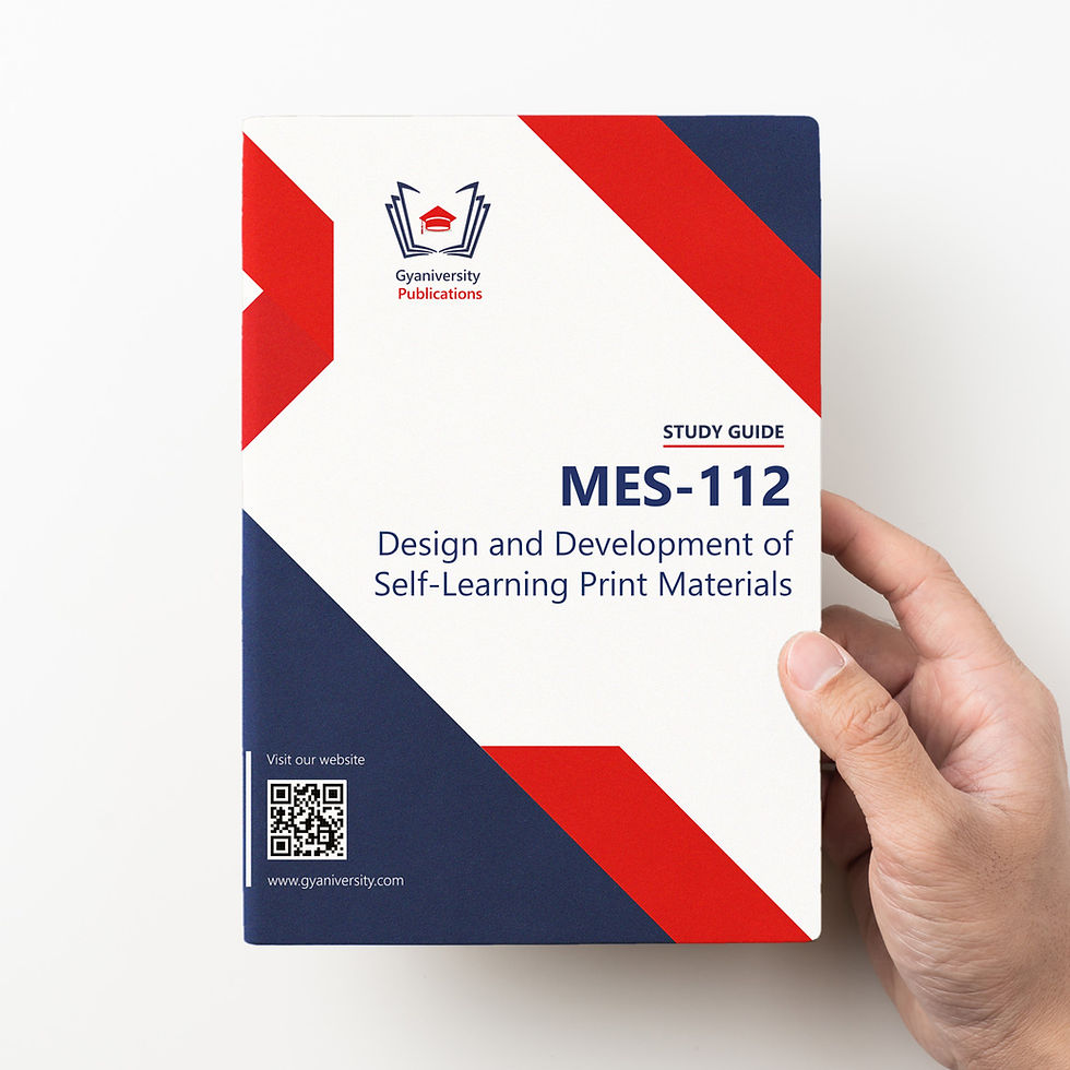 Thumbnail: MES-112: Design and Development of Self-Learning Print Mat.. (IGNOU Guide Book)