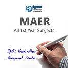 MAER 1st Year IGNOU Handwritten Assignment Combo (2025-26)