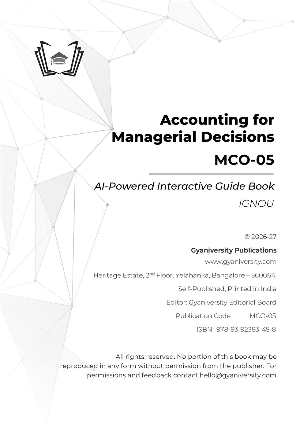 Thumbnail: IGNOU Insight: Accounting for Managerial De.. | MCO-05 | Interactive Study Guide