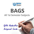 BAGS 1st Semester IGNOU Handwritten Assignment Combo (2025-26)
