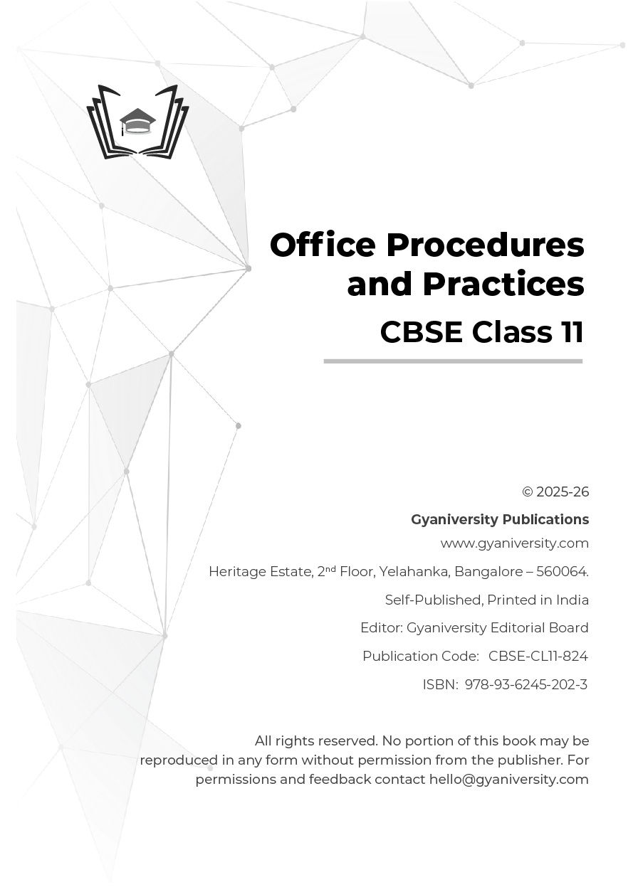 Thumbnail: CBSE Simplified: Office Procedures and Practices (Class 11 Interactive Book)