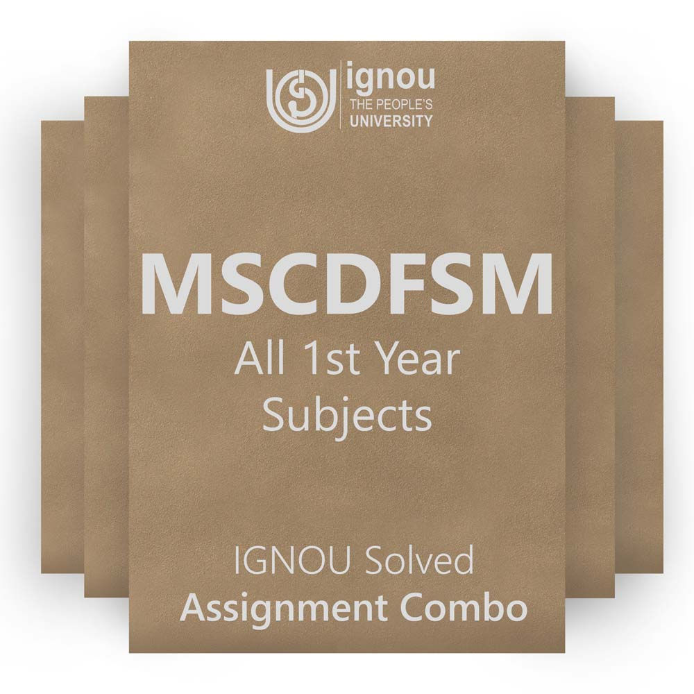 MSCDFSM 1st Year Solved Assignment Combo (2022-23)