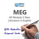 MEG Module 2 New Literature in English Handwritten Combo (2023-24)
