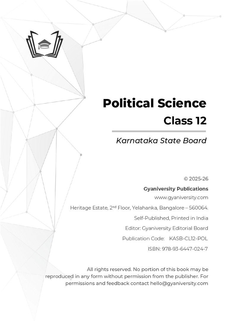 Thumbnail: Karnataka State Board Simplified: Class 12 Political Science Study Guide Book