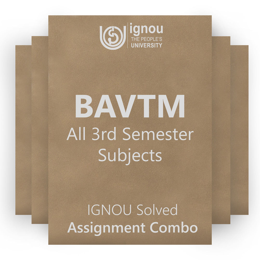 BAVTM 3rd Semster Solved Assignment Combo (2023-24)