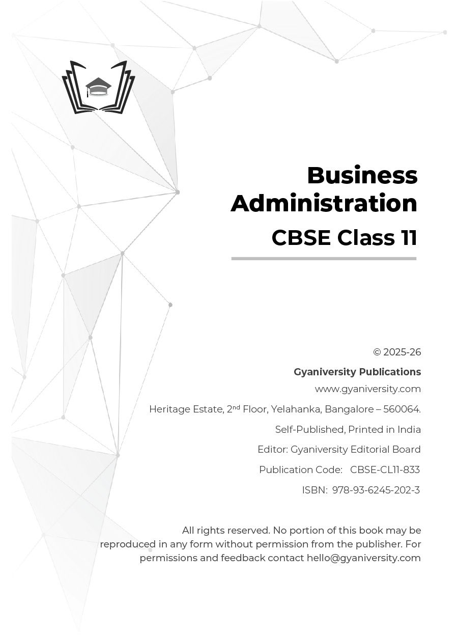 Thumbnail: CBSE Simplified: Business Administration (Class 11 Interactive Guide Book)