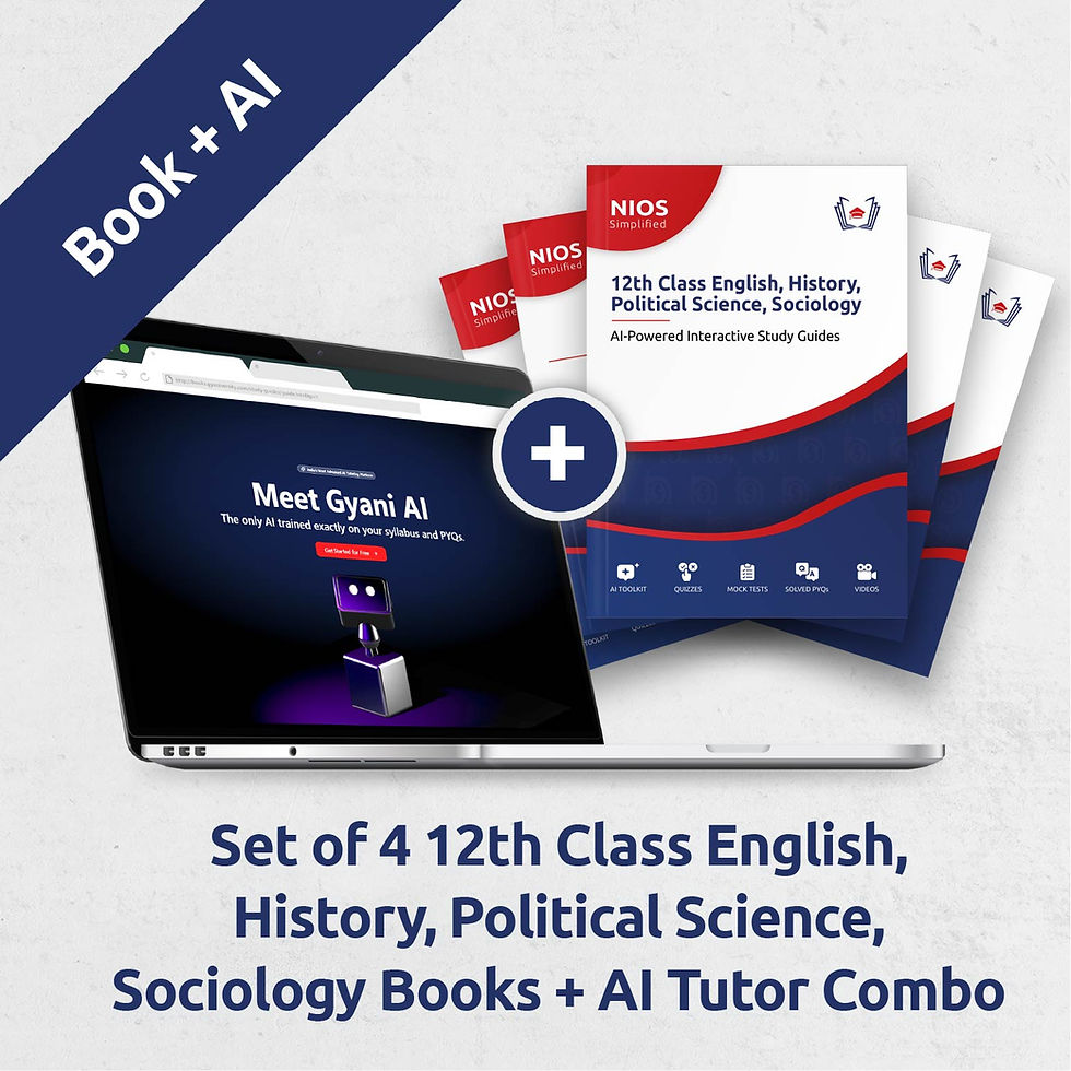 Thumbnail: NIOS Simplified : 12th Class Eng, History, Political Sci, Sociology Study Guides