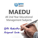 MAEDU 2nd Year Educational Management Handwritten Combo (2023-24)
