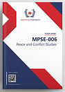 MPSE-006: Peace and Conflict Studies (IGNOU Guide Book)