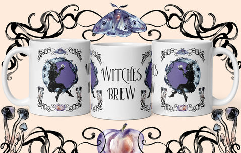 Witches brew mug halloween art watercolour art nouveau.jpg