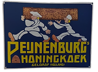 Emaille Reclamebord van Peijnenburg Honingkoek Geldrop