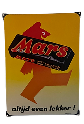 Emaille Reclamebord van Mars Chocolade