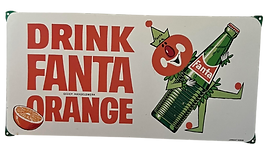 Emaille Reclamebord van Drink Fanta Orange