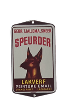 Emaille Deurpostje van Speurder Lakverf